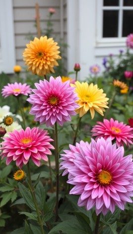 Dahlien im Garten