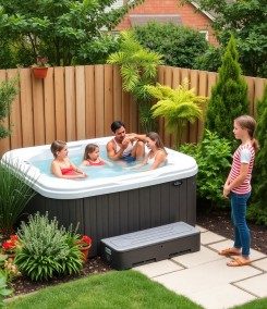 Outdoor-Whirlpool Familie