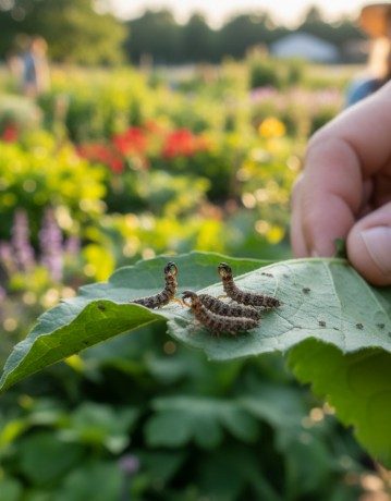 Florfliegenlarven im Garten