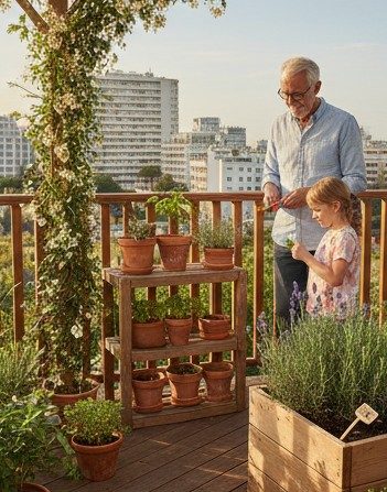 Kräutergarten auf dem Balkon anbauen Kräutergarten auf dem Balkon
